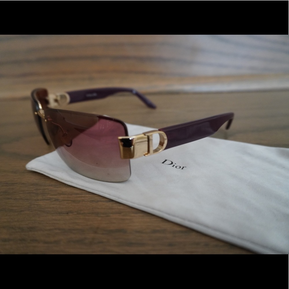 Dior maroon sunglasses